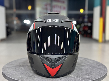 Шлем интеграл HETOSHI XD1-242 цв. Черно-серо-красный  р. XXL