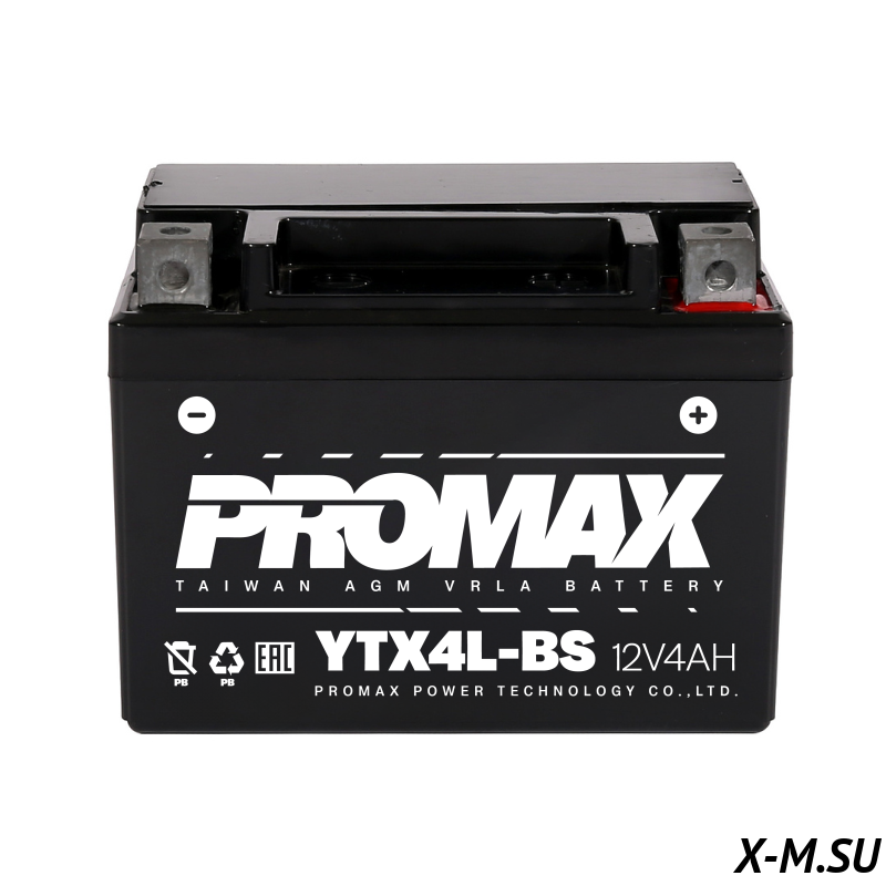 Мото аккумулятор PROMAX YTX4L-BS(1204) Мото аккумулятор PROMAX YTX4L-BS(1204)