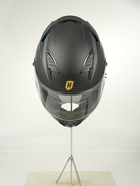 Шлем интеграл HETOSHI FF938 double visor Цв.Черно-серо-золотой Матовый р.XL