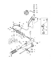 Рукоятка рулевого управления 4-Х ТАКТНОГО ПЛМ MERCURY 6 Серийный номер от 0R000001 до 0R067089